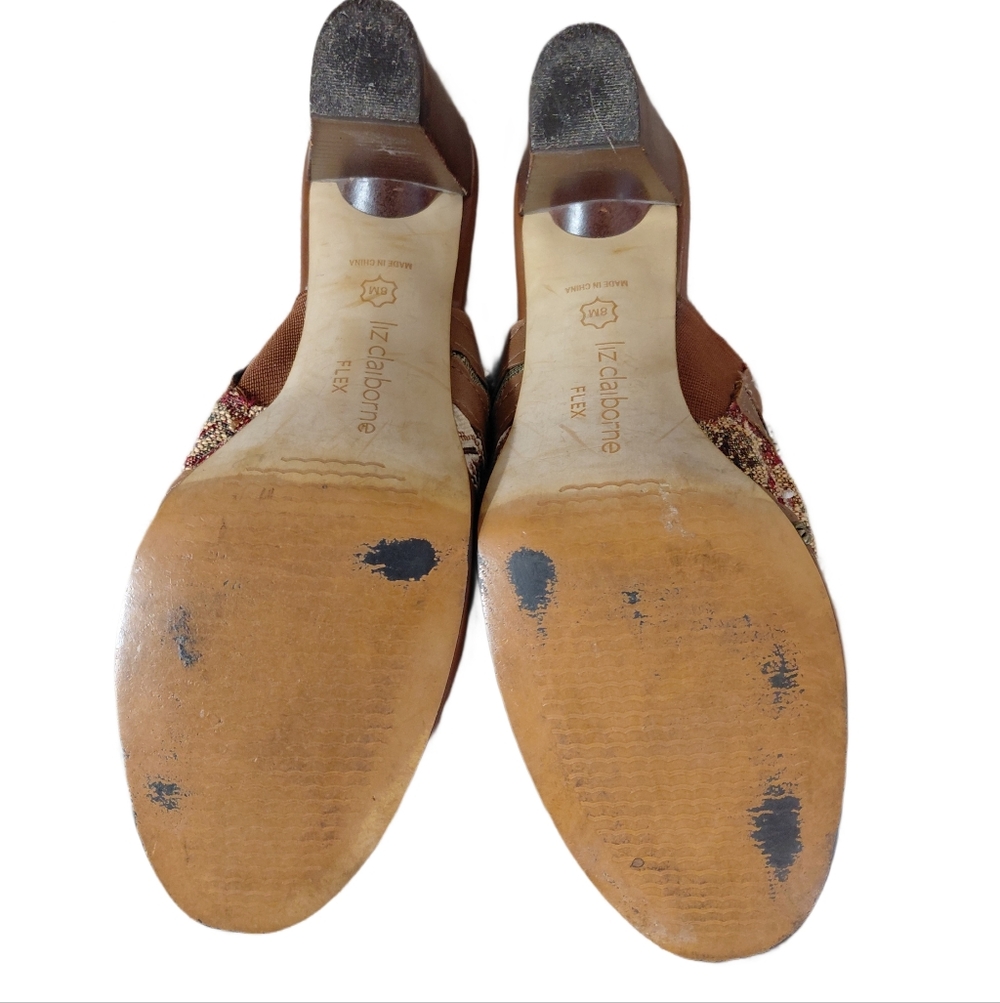 Liz Claiborne Patchwork Multicolor Embroidered Ta… - image 8